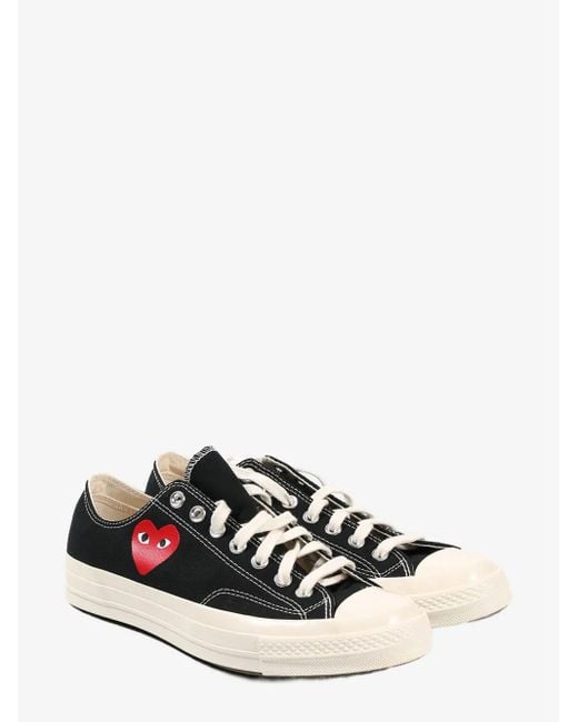 COMME DES GARÇONS PLAY Black Chuck Taylor Low-Top Sneakers