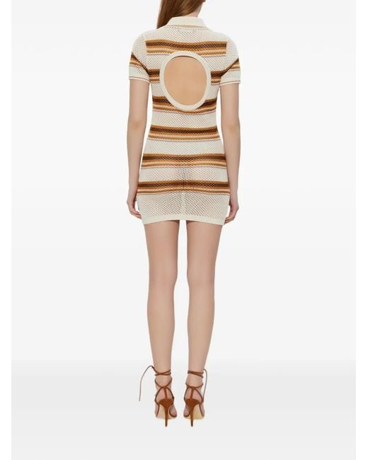 Amiri Natural Short Dresses