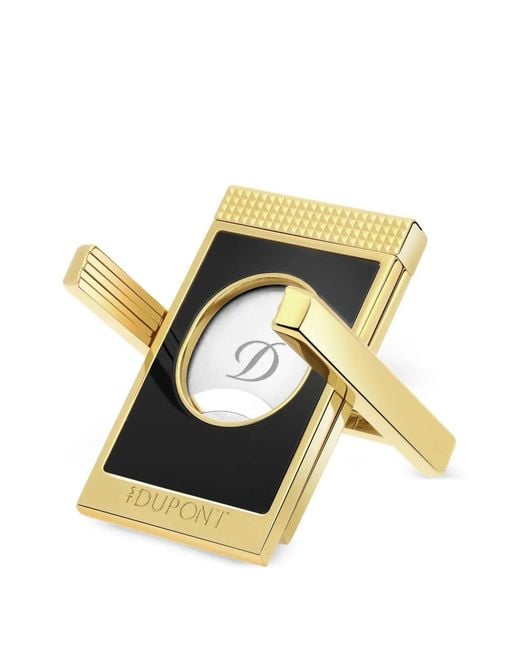 S T Dupont Black Rectangular Cigar Cutter