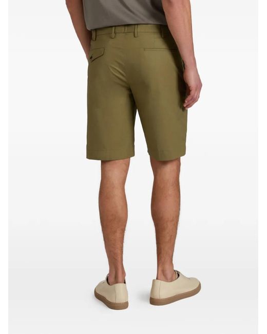 Slowear Green Flap-Detail Bermuda Shorts for men