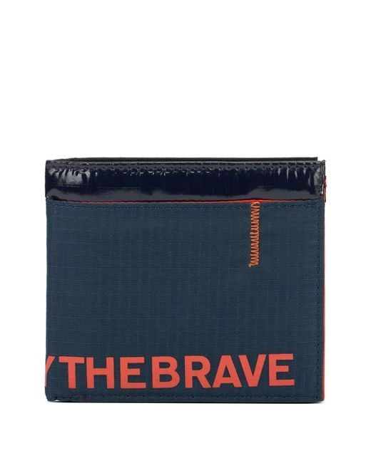 DIESEL Blue Logo-Print Ripstop Wallet for men