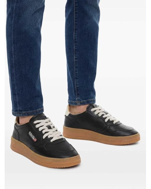 Autry Black Medalist Low Soflea/Nab for men