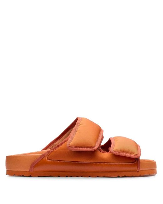 Birkenstock Orange 1774 Touch-Strap Slide Sandals