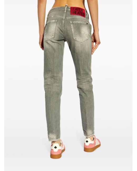 DSquared² Jeans Met Logopatch in het Green