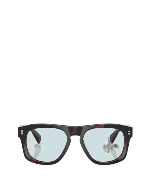 Brunello Cucinelli Blue Tortoiseshell-Effect Sunglasses for men