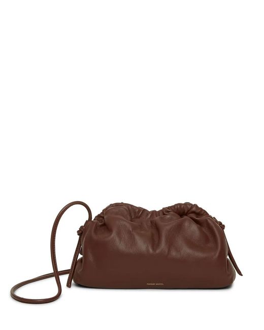 Mansur Gavriel Brown Mini Cloud Clutch Bag