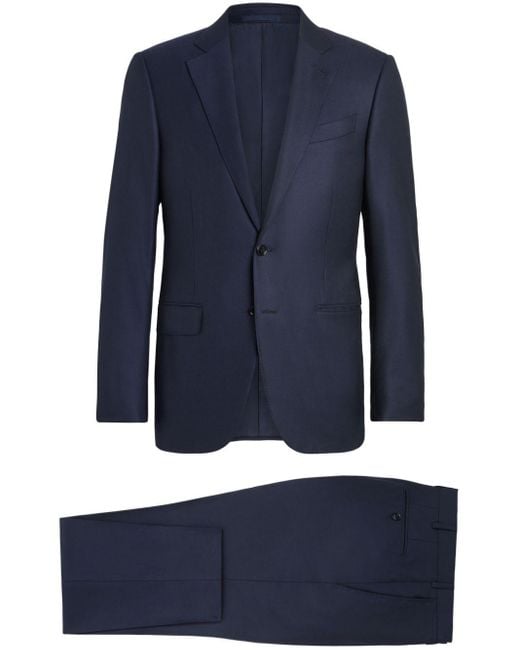 Zegna Blue 12milmil12 Single-breasted Wool Suit for men