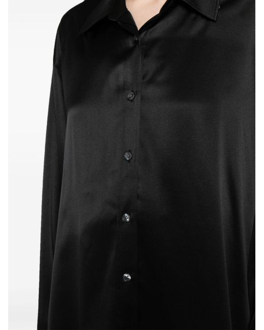 Chemise à design superposé Alexander Wang en coloris Black