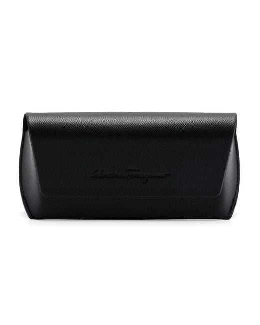 Ferragamo Eyewear Black Oversize-Frame Sunglasses