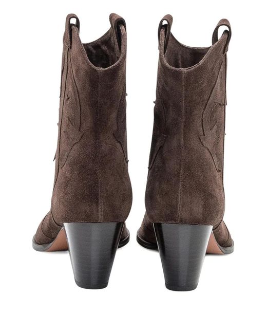 Ba&sh Brown Casey Ankle Boots