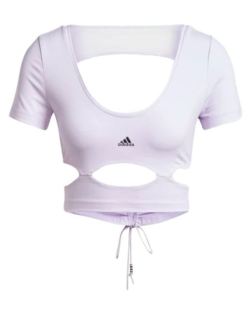 Camiseta deportiva con abertura de x Rui Zhou Adidas de color Purple