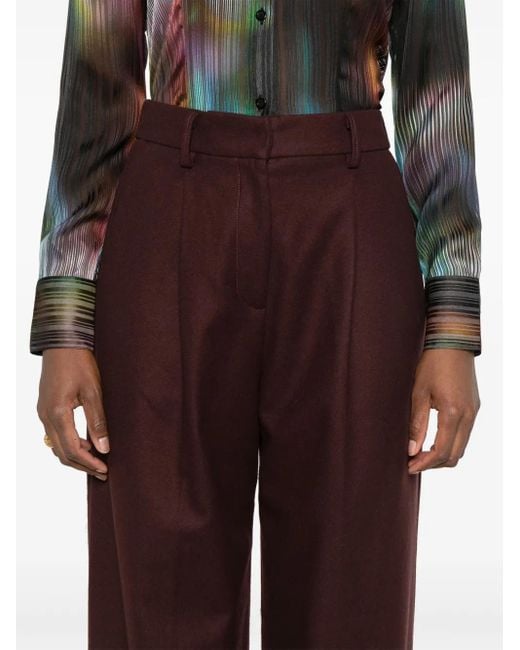 Forte Forte Straight Broek in het Purple