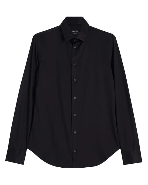 メンズ Giorgio Armani ボタン シャツ Blue