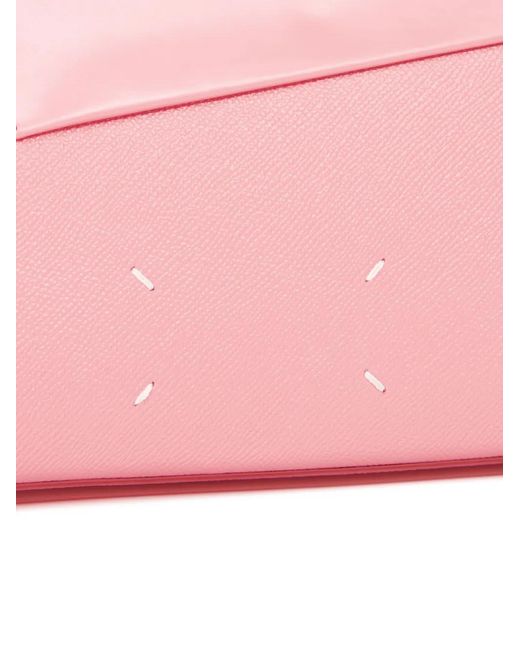 Maison Margiela Pink Snatched Leather Tote Bag for men