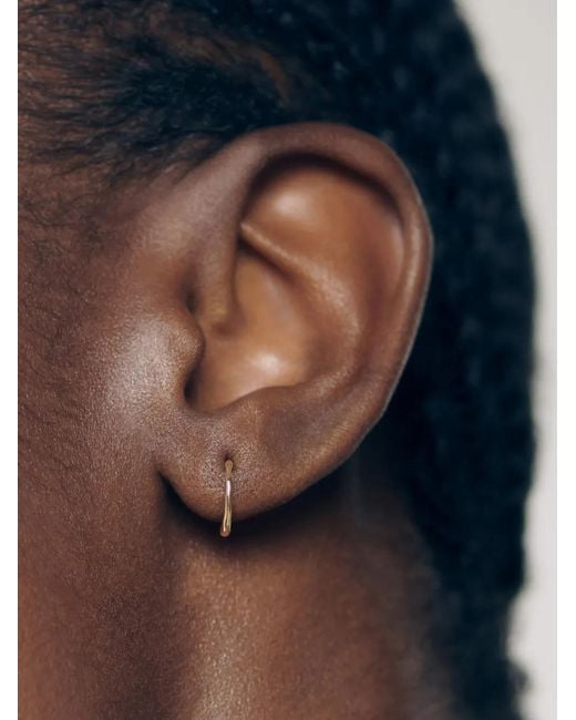 Monica Vinader Metallic 14Kt Mini Siren Muse Earrings
