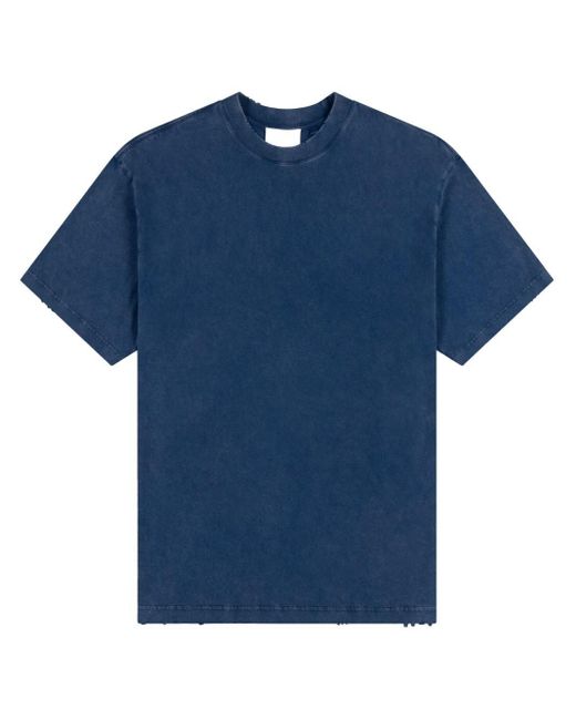 Axel Arigato Blue Optic Distressed T-Shirt for men