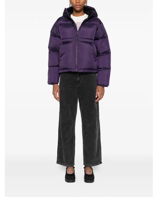 Carhartt Purple Toronto Hooded Puffer Jacket