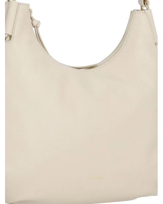 Coccinelle Natural Small Rebekka Leather Shoulder Bag