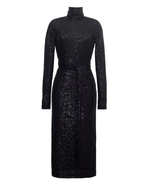 Cara Cara Black Piper Midikleid mit Pailletten