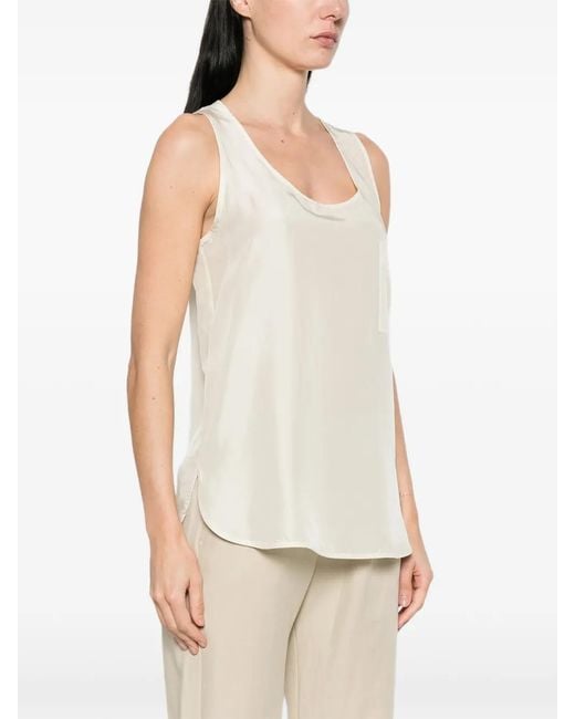 Barena White Pocket Top