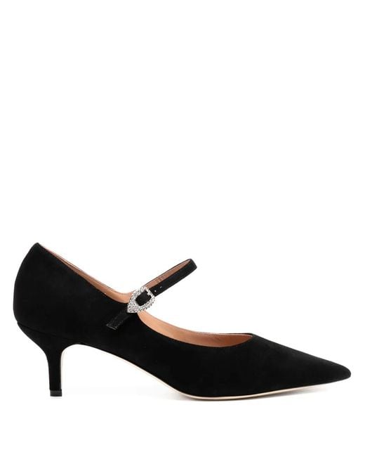 Malone Souliers Black 45Mm Crystal-Embellished Pumps