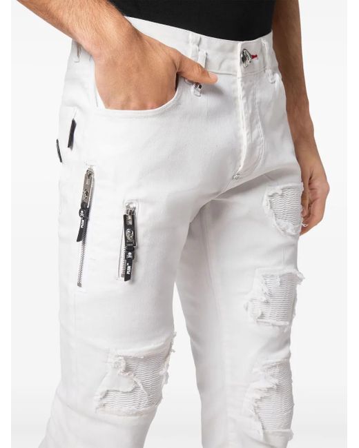 Philipp Plein Rock Star Jeans in White für Herren