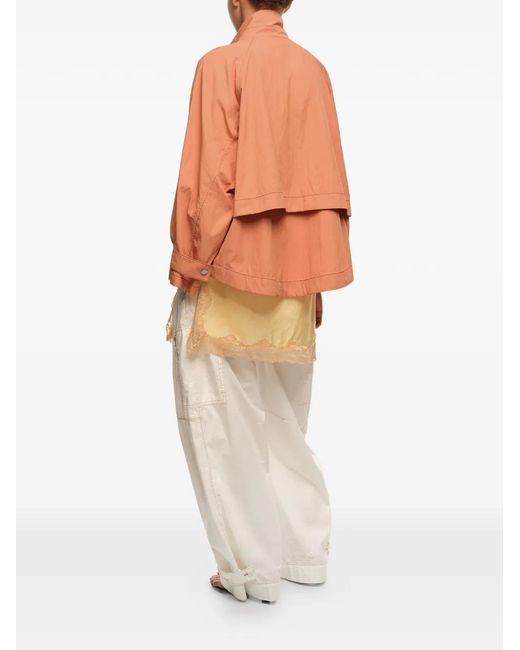 Bimba Y Lola Orange A-Line-Shape Jacket