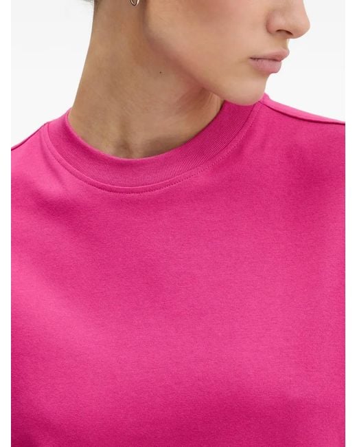 Karl Lagerfeld Pink Short-Sleeves Mini Dress