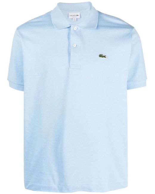 Polo À Patch Logo Lacoste pour homme en coloris Blue