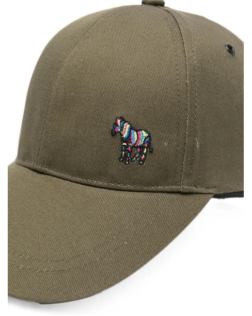 Paul Smith Green Logo-Patch Baseball Cap for men