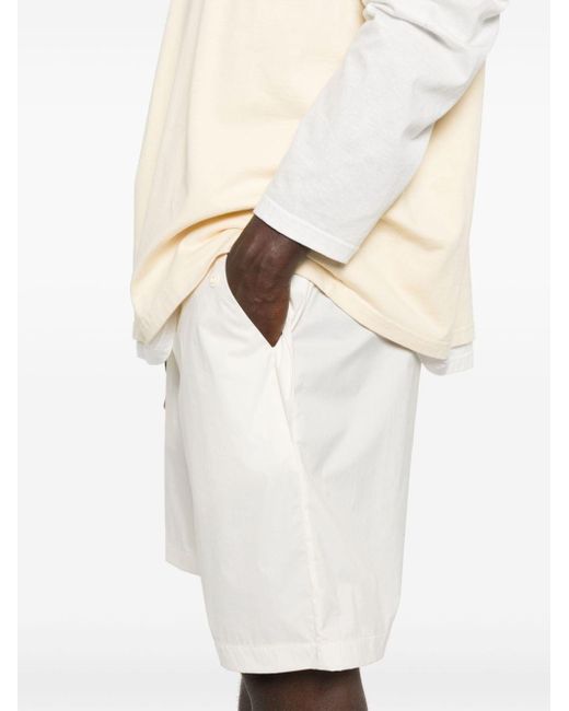 Bermuda à coupe légère Moncler pour homme en coloris White