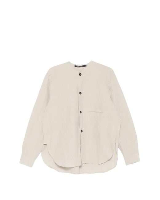 Sofie D'Hoore Natural Barna Button Pocket Shirt