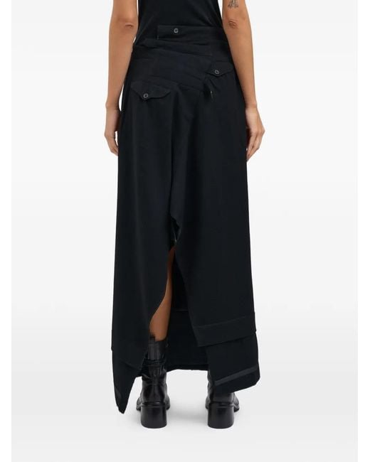 Marc Le Bihan Maxi-Rok Met Split in het Black