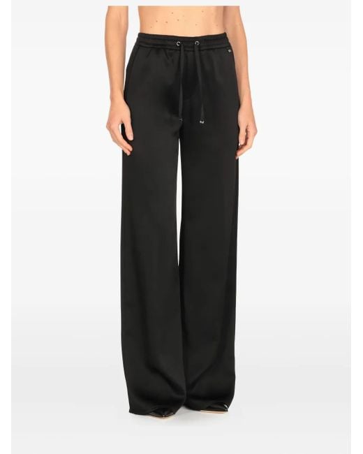 Herno Black Drawstring-Waist Trousers