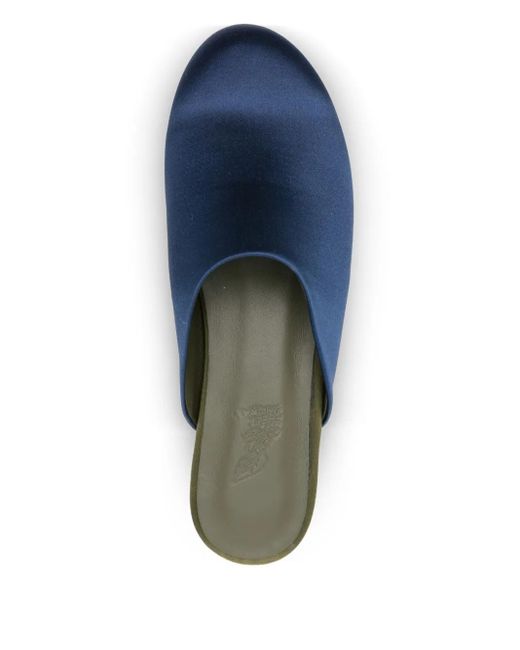 Ancient Greek Sandals Blue The Slipper Mules