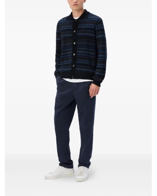 Missoni Blue Buttoned Cardigan for men