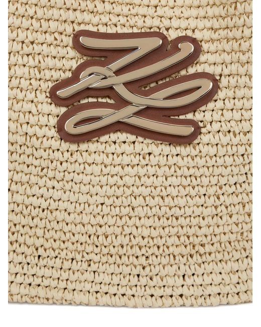 Karl Lagerfeld White K/Autograph Beach Bag