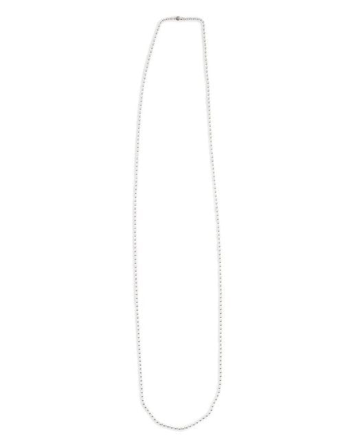 Chrome Hearts White Ball-Chain Necklace