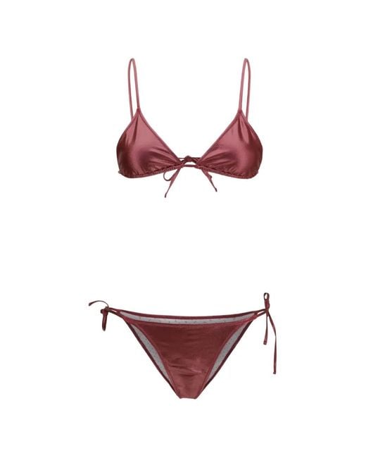 Kristina Ti Red Bikini À Liens Noués