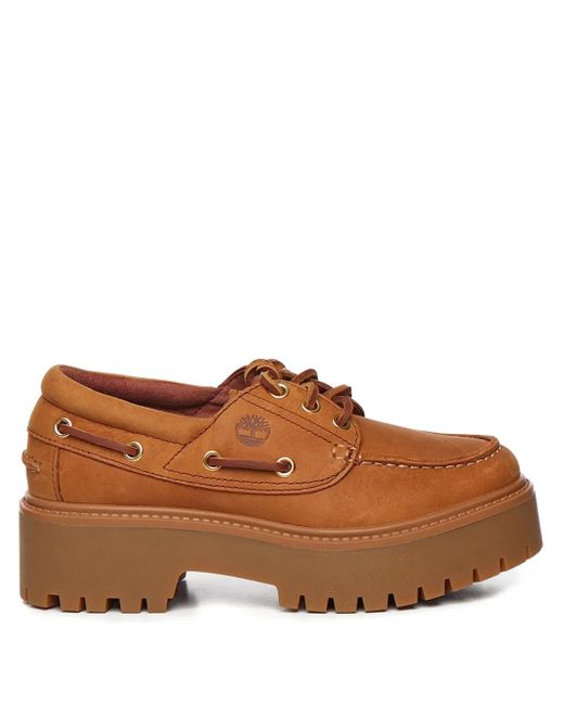 Timberland Brown Stone Street Boat Shoes
