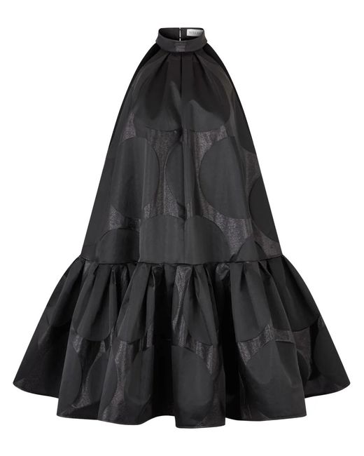 Nina Ricci Women's Black Peplum Mini Dress Nina Ricci Women's Black Peplum Mini Dress