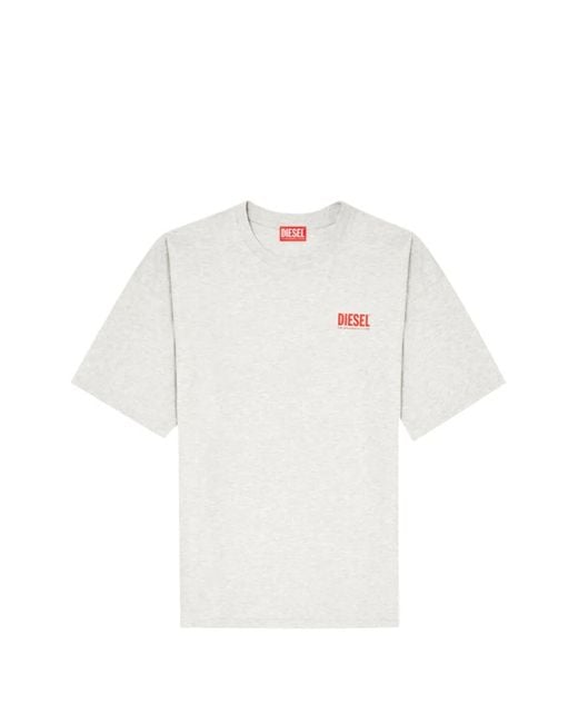 DIESEL White T Boxt Bisk for men
