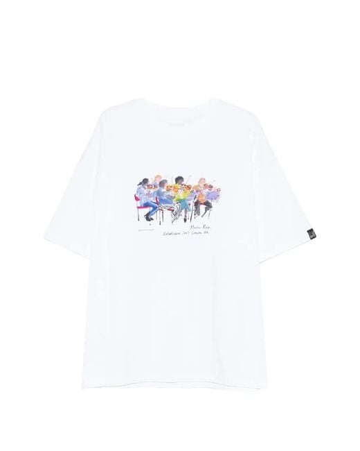Martine Rose White Printed T-Shirt for men
