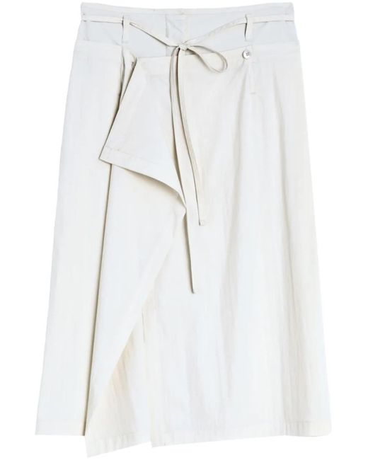 Lemaire White Convertible Midi Skirt