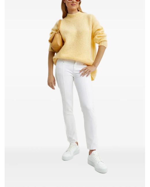 Isabel Marant White Logo-Patch Jeans
