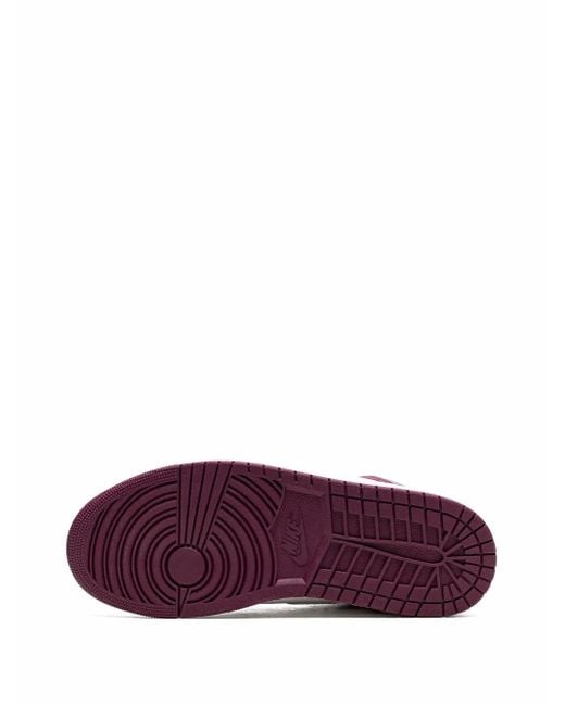 Nike Purple Air 1 Retro High "Bordeaux" Sneakers for men
