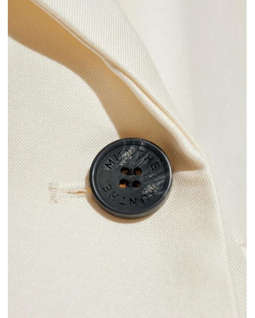 Munthe White Lya Double-Breasted Button Jacket