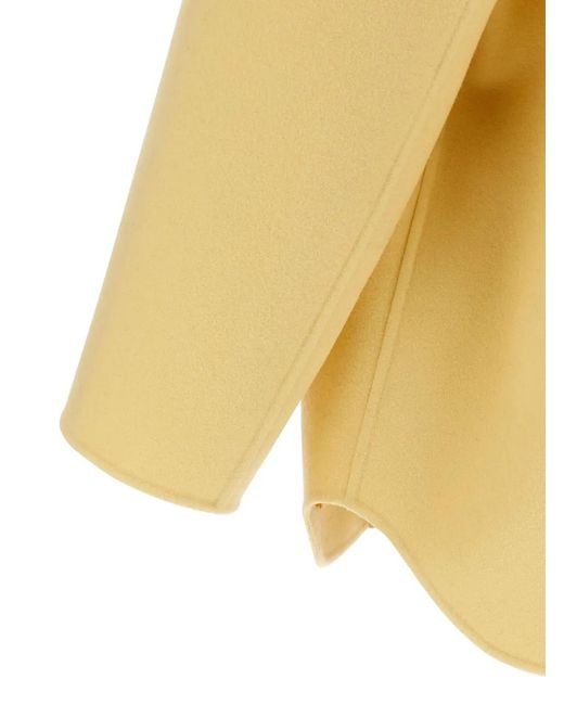 Abrigo De Lana Con Doble Botonadura Fendi de hombre de color Yellow