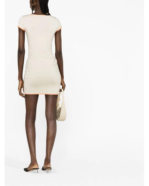 Ambush Natural Cut-Out Mini Dress