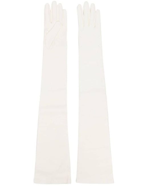 Maison Margiela Handschoenen Met Logo in het White